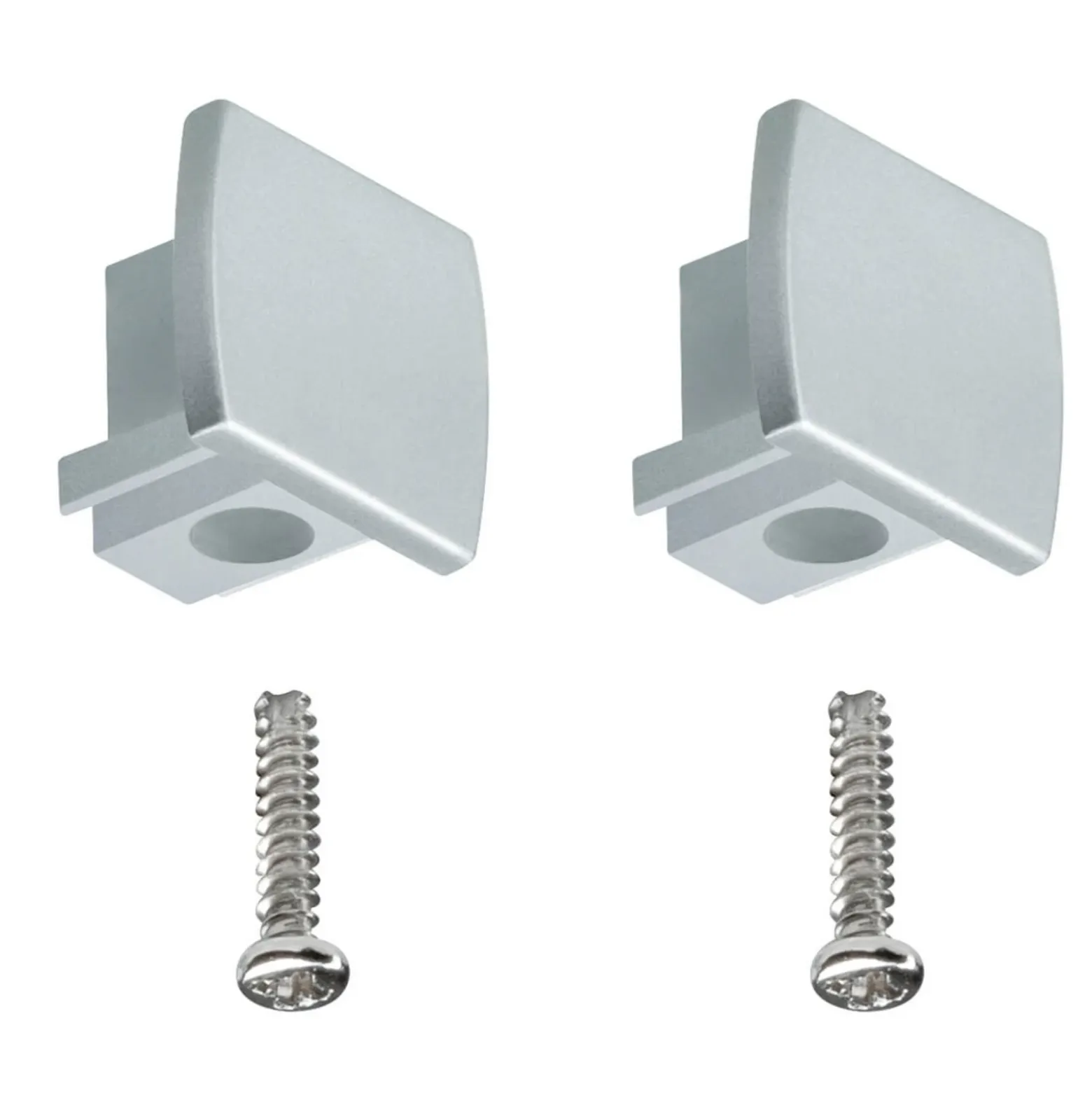 Paulmann URail tapa terminal set de 2 cromo mate