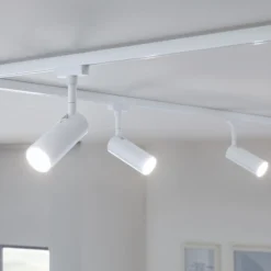 Paulmann URail Tubo foco, atenuable en 3 niveles, 3000 K, blanco señal