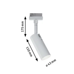 Paulmann URail Tubo foco LED, blanco