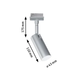 Paulmann URail Tubo foco LED 4.000K cromo mate