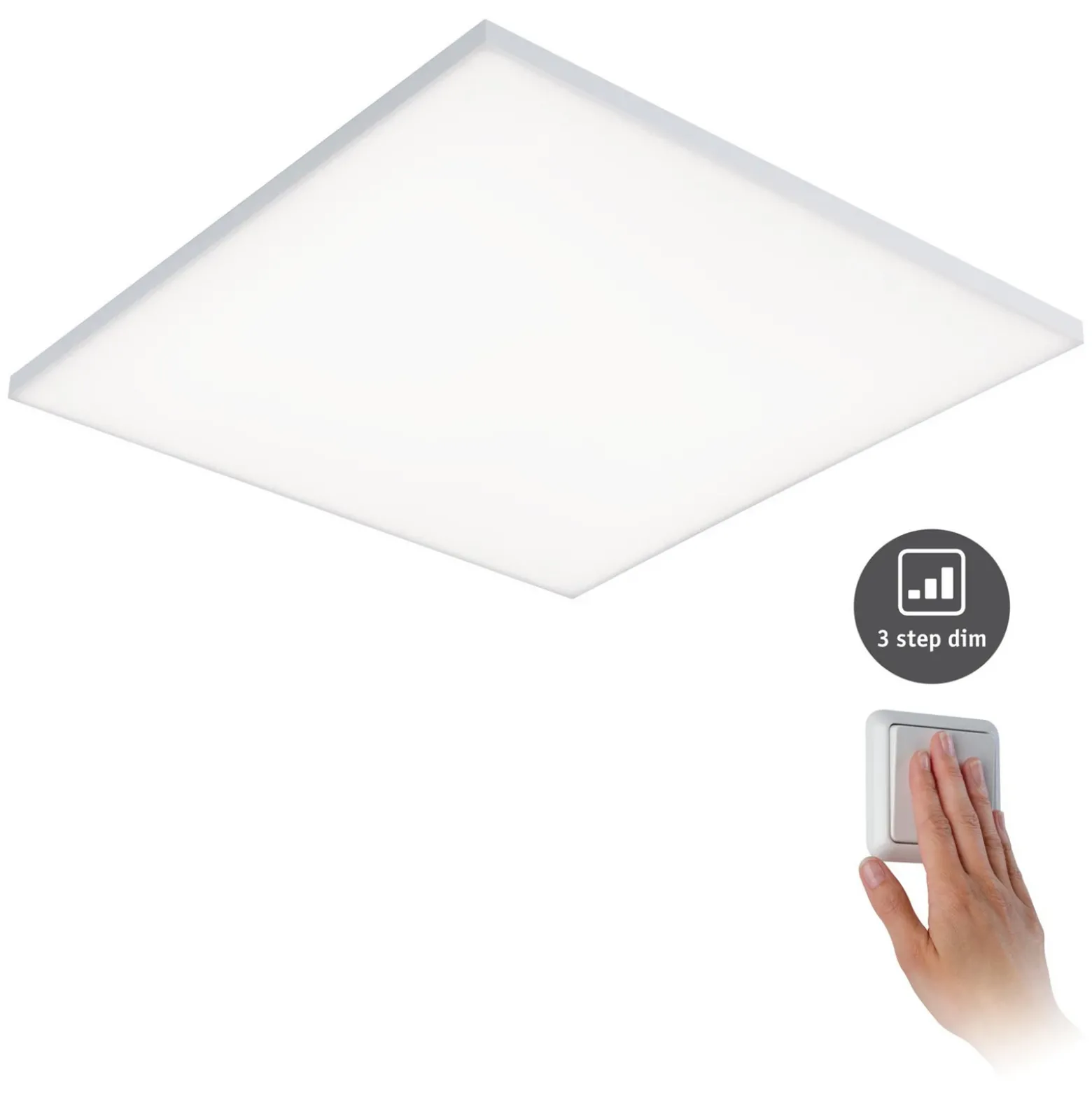 Paulmann Velora panel LED 3-step-dim, 59,5x59,5 cm