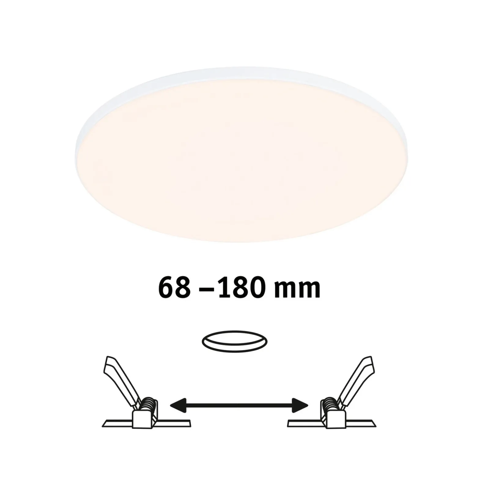 Paulmann Veluna Edge IP44 3.000K atenuador Ø 20cm