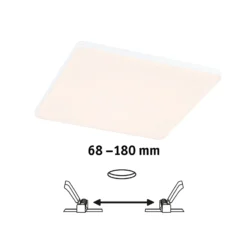 Paulmann Veluna Edge IP44 3000K atenuador 20x20cm