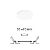 Paulmann Veluna Edge IP44 4.000K atenuador Ø 9cm