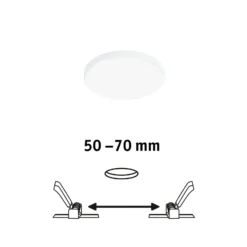 Paulmann Veluna Edge IP44 4.000K atenuador Ø 9cm