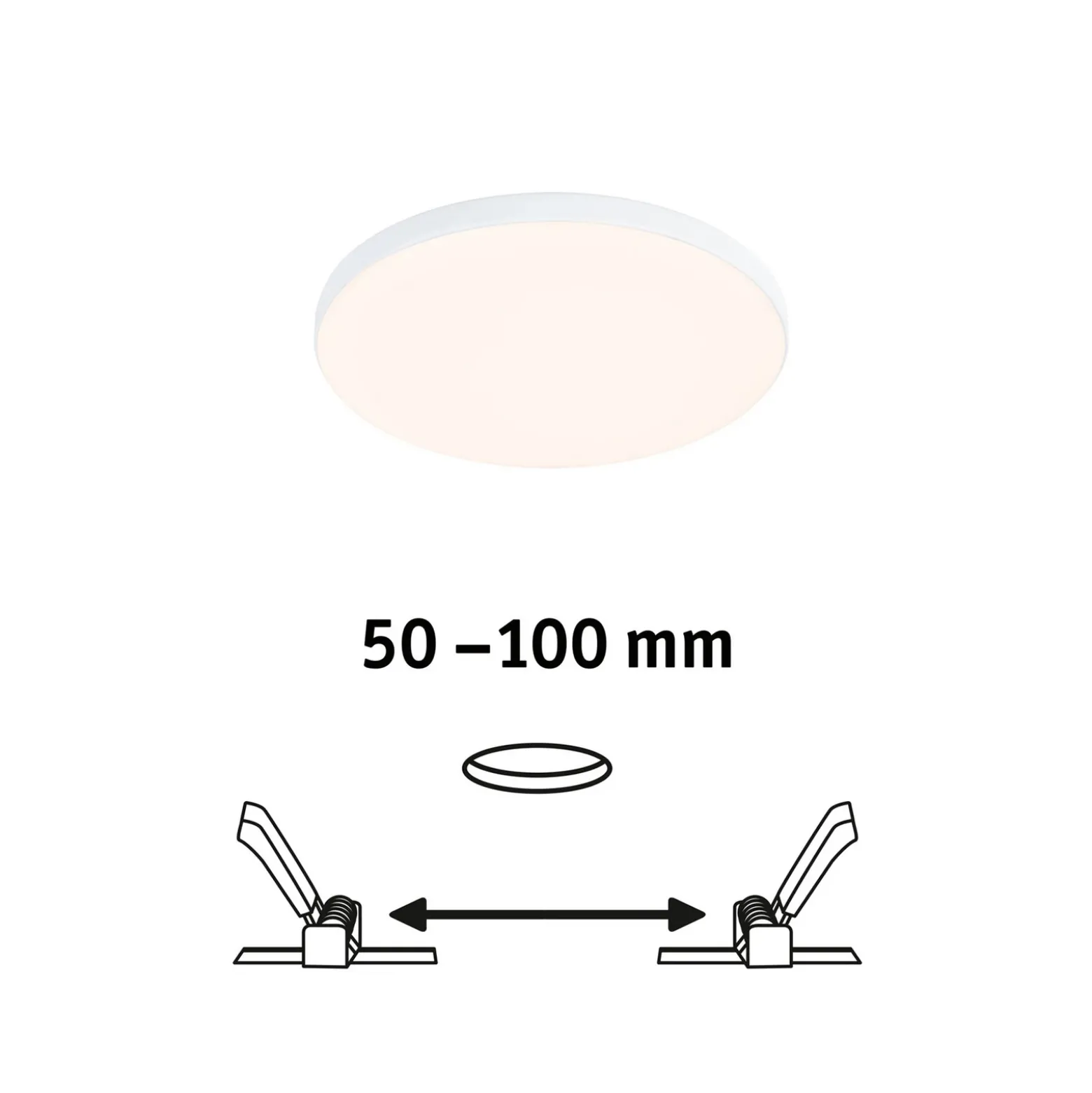 Paulmann Veluna Edge LED empotrable IP44 3.000K Ø 12cm
