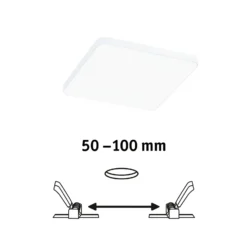 Paulmann Veluna Edge LED empotrable IP44 4000K 12x12cm
