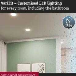 Paulmann Veluna Edge LED empotrable IP44 3.000K Ø 12cm