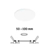 Paulmann Veluna Edge LED empotrable IP44 4.000K Ø 12cm