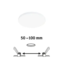 Paulmann Veluna Edge LED empotrable IP44 4.000K Ø 12cm