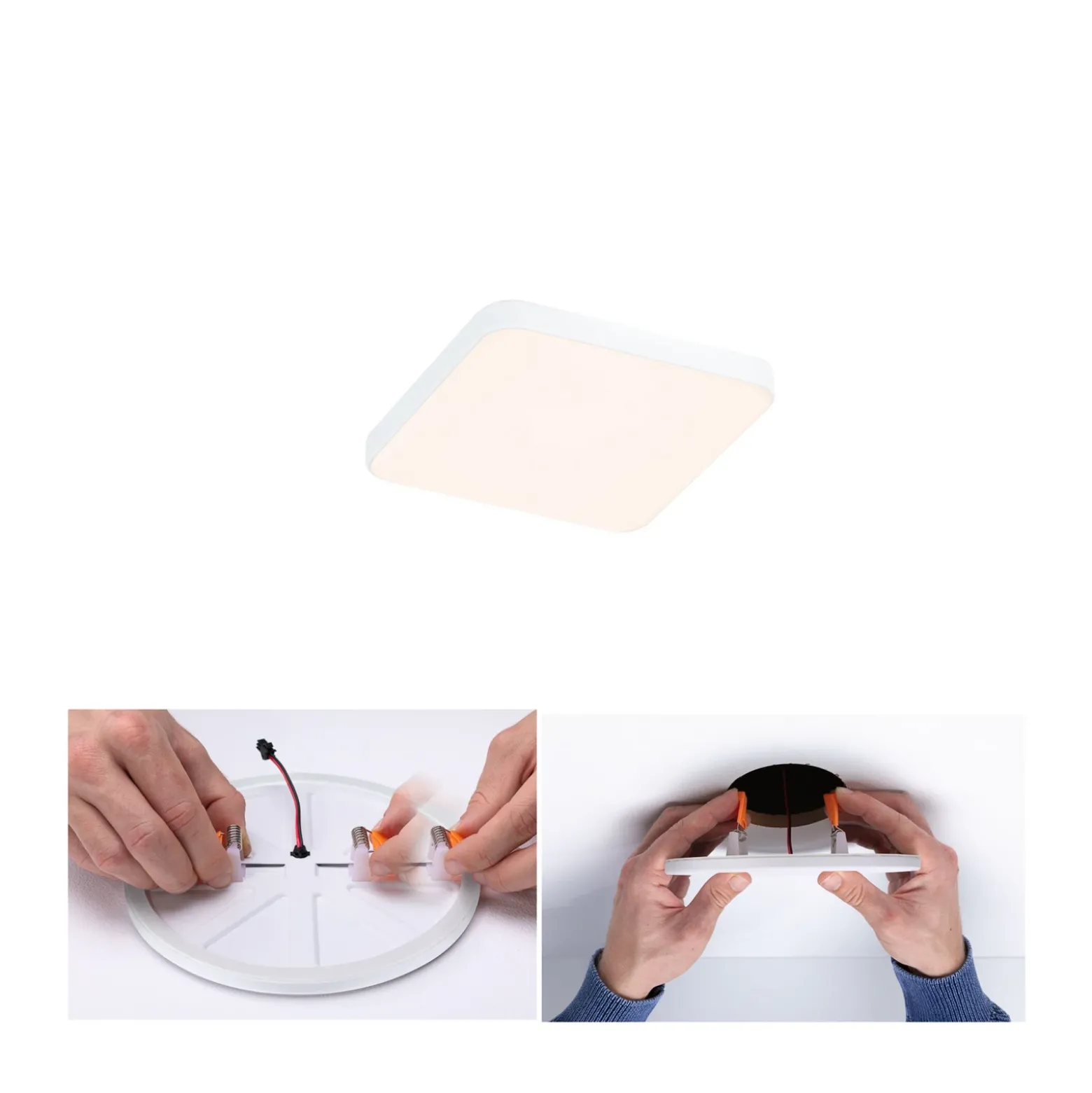 Paulmann Veluna Edge LED empotrable IP44 3000K 9x9cm
