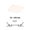 Paulmann Veluna Edge LED empotrable IP44 3000K 12x12cm