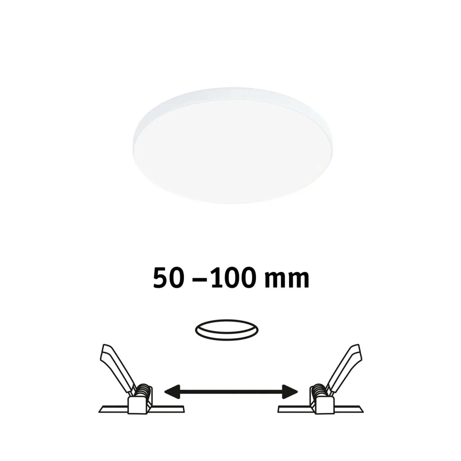 Paulmann Veluna Edge LED empotrable IP44 4.000K Ø 12cm
