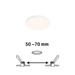 Paulmann Veluna Edge LED empotrable IP44 3.000K Ø 9cm