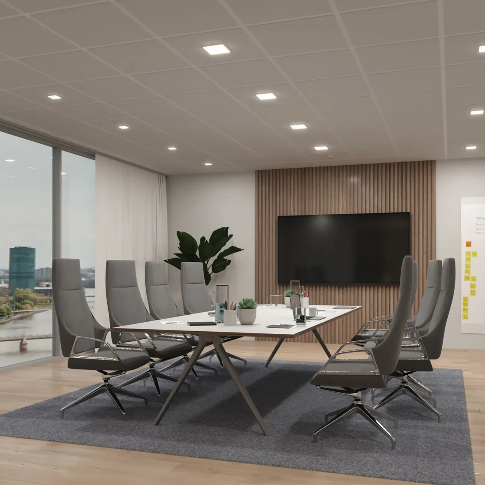 Paulmann Veluna Edge LED empotrable IP44 4000K 9x9cm