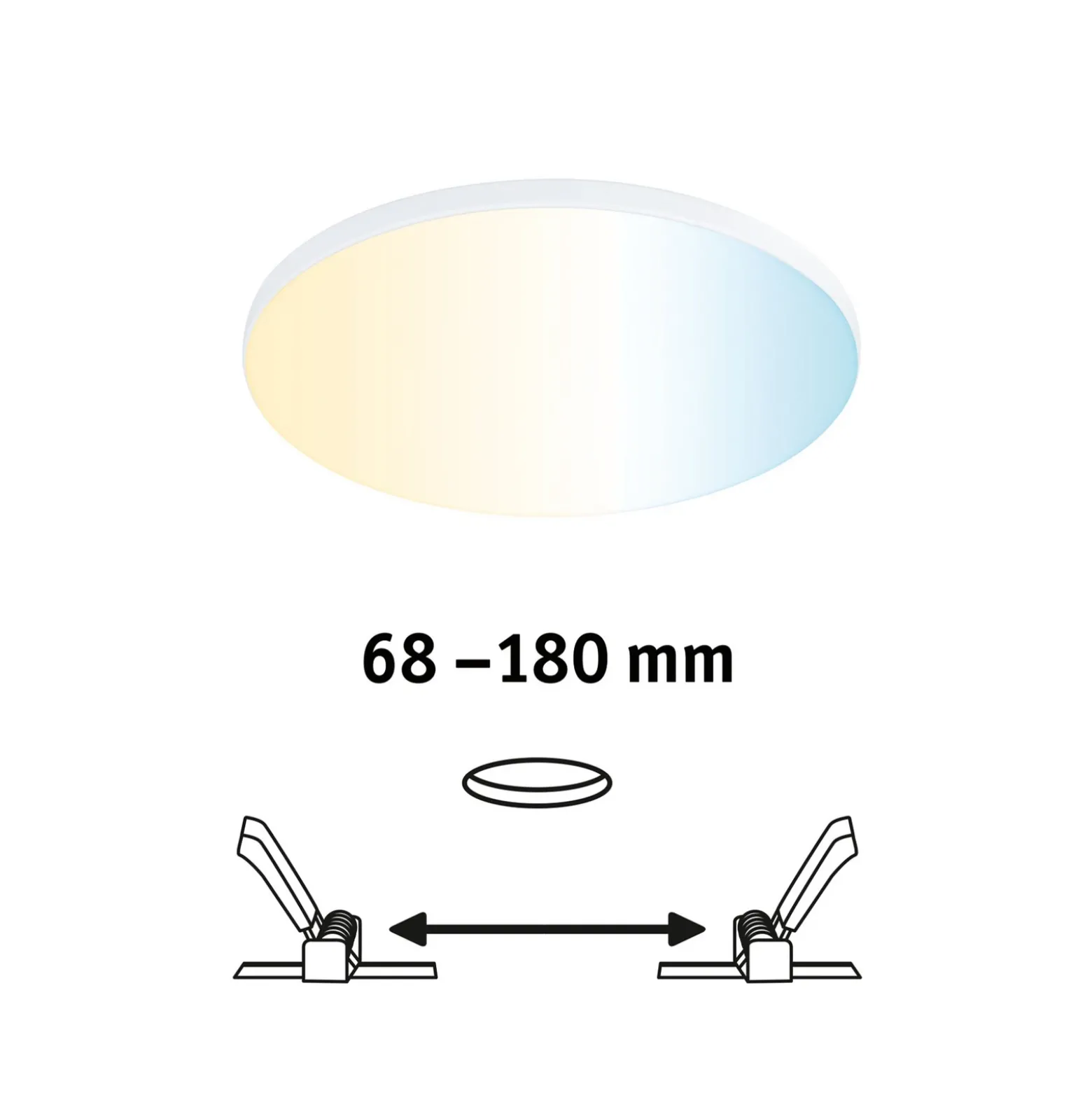 Paulmann Veluna Edge ZigBee CCT redondo Ø 16cm