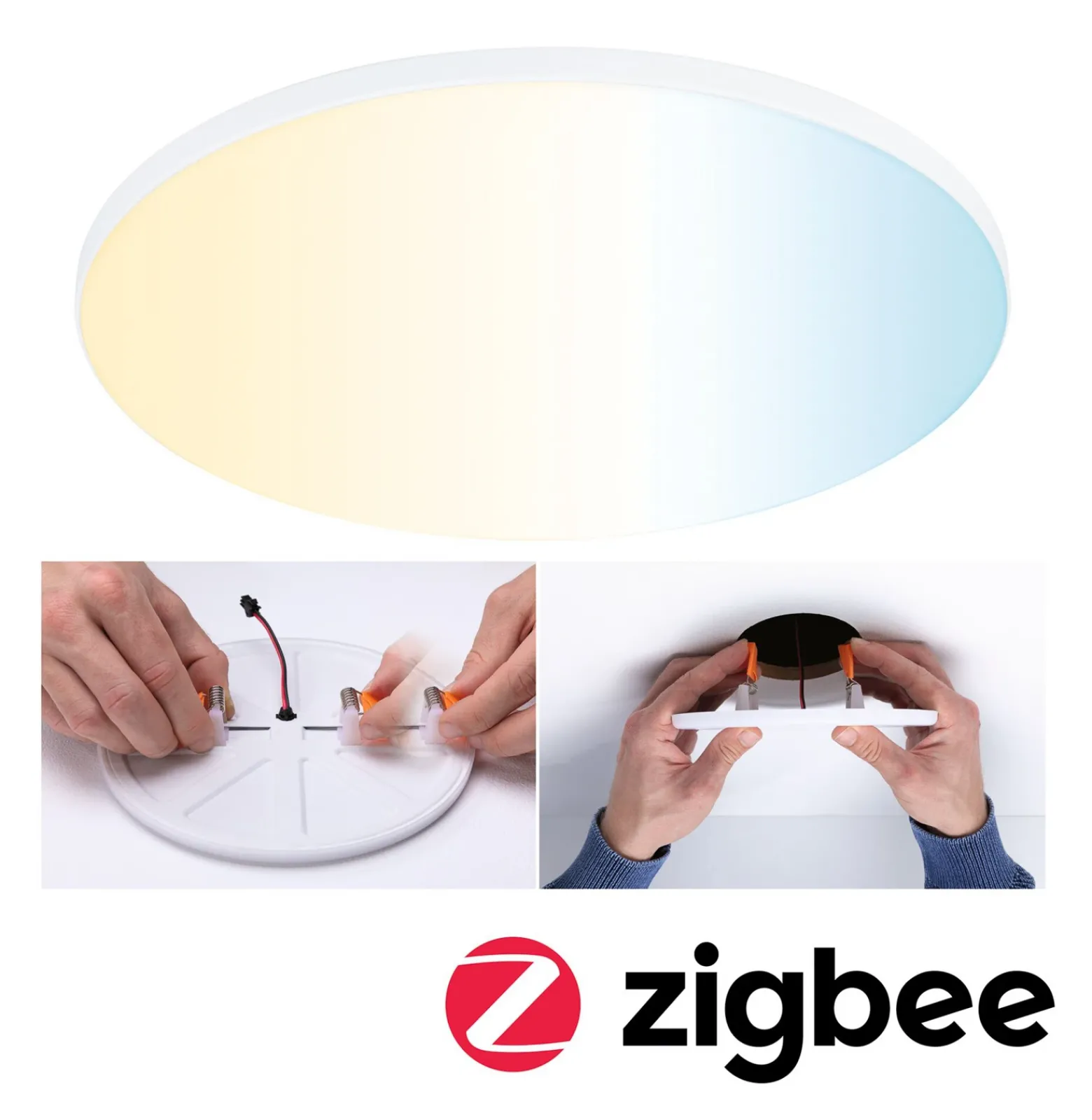 Paulmann Veluna Edge ZigBee CCT redondo Ø 20cm