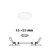 Paulmann Veluna empotrada LED 4.000K Ø 7,5cm