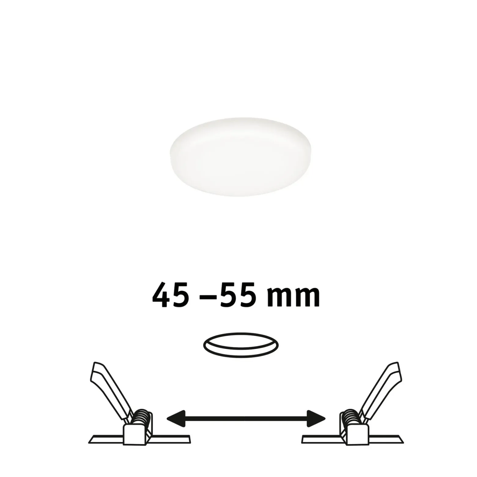 Paulmann Veluna empotrada LED 4.000K Ø 7,5cm