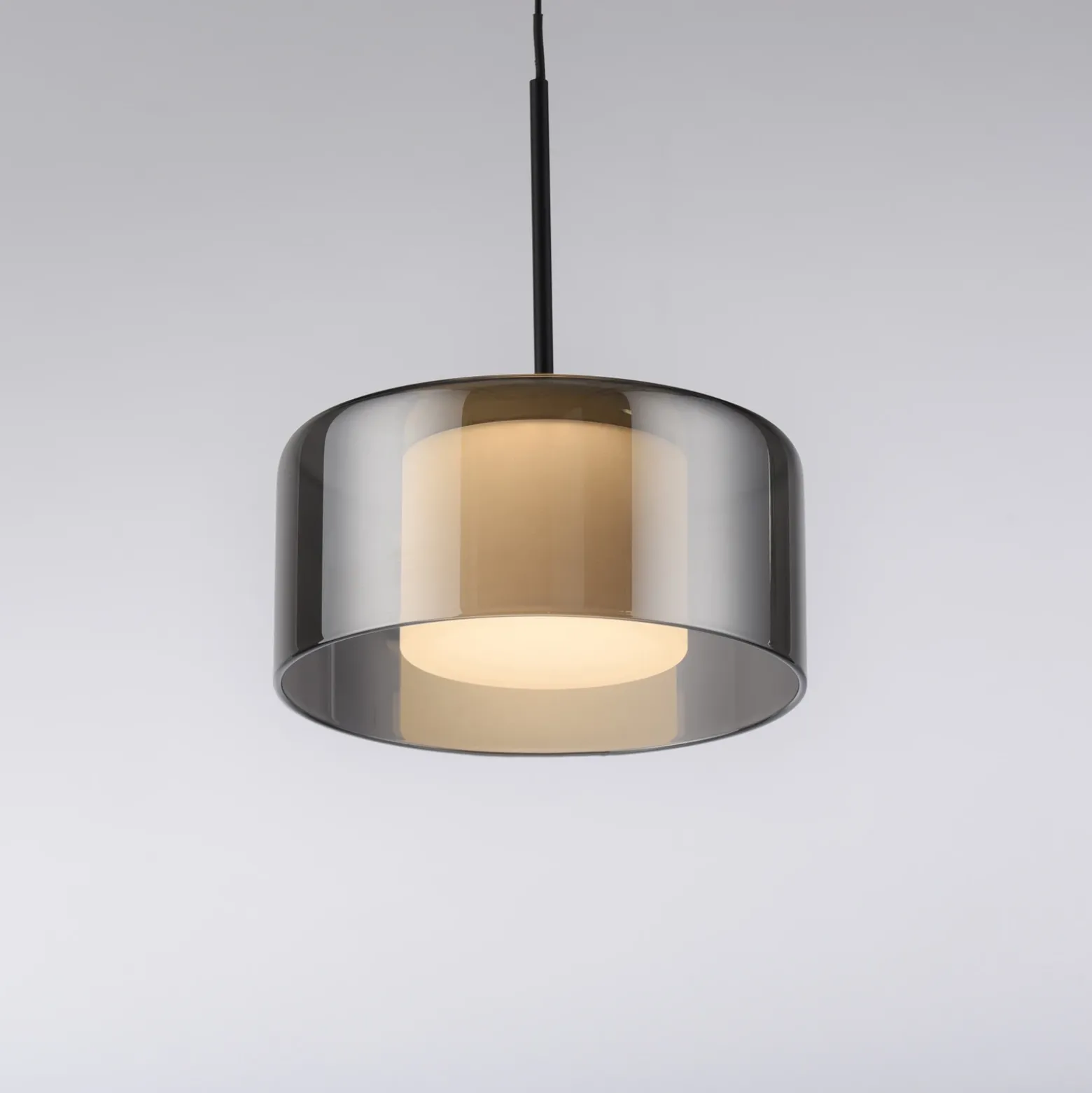 Paul Neuhaus lámpara colgante LED Rika, Ø 15 cm, cristal, atenuable
