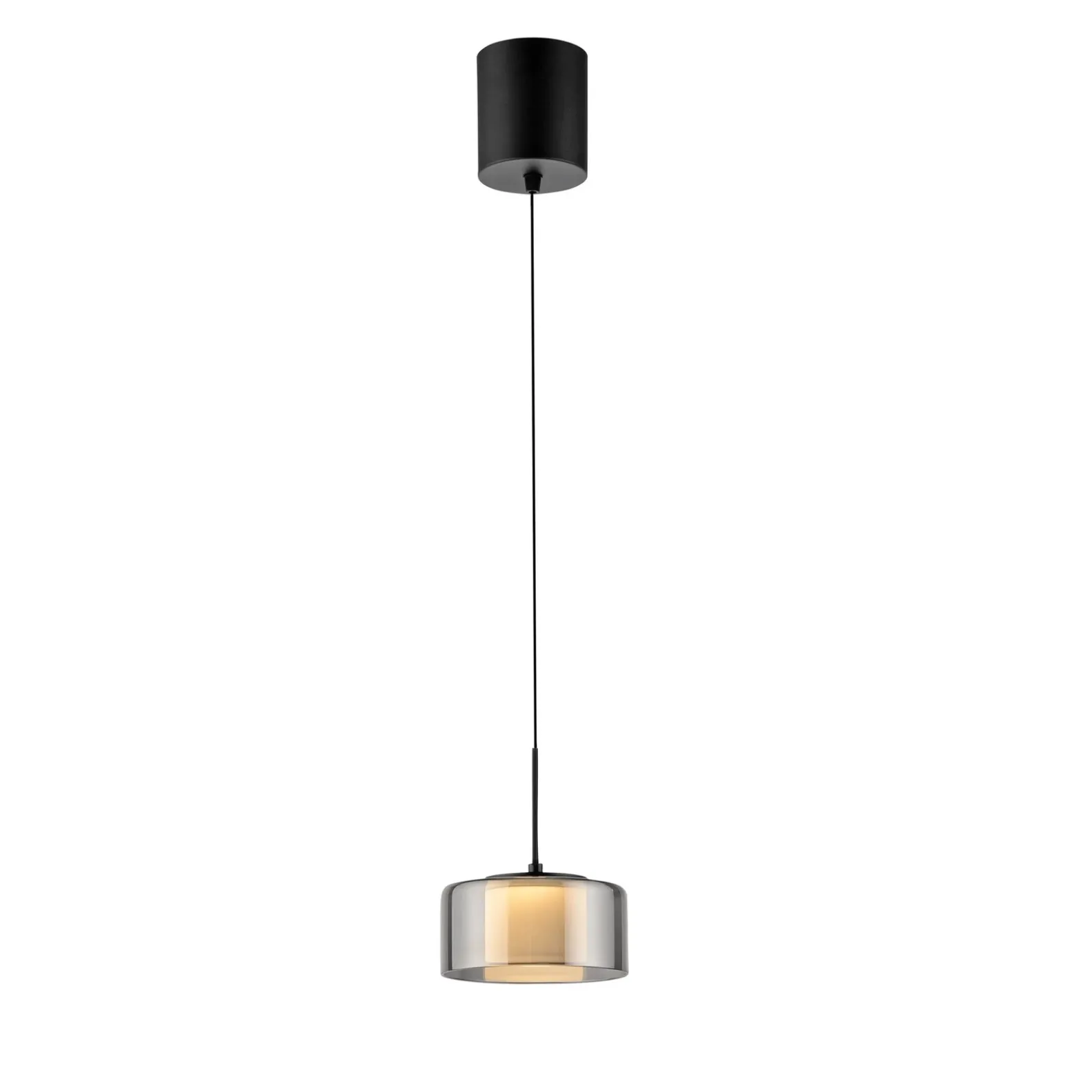 Paul Neuhaus lámpara colgante LED Rika, Ø 15 cm, cristal, atenuable