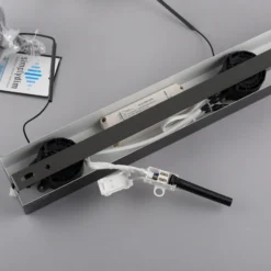 Paul Neuhaus Lámpara colgante LED Rika, 71 cm, cristal, atenuable