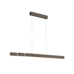 Paul Neuhaus Lámpara colgante LED Adriana, marrón, longitud 160 cm