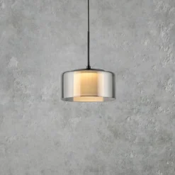 Paul Neuhaus lámpara colgante LED Rika, Ø 15 cm, cristal, atenuable