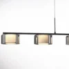Paul Neuhaus lámpara colgante LED Rika, 119 cm, cristal, atenuable