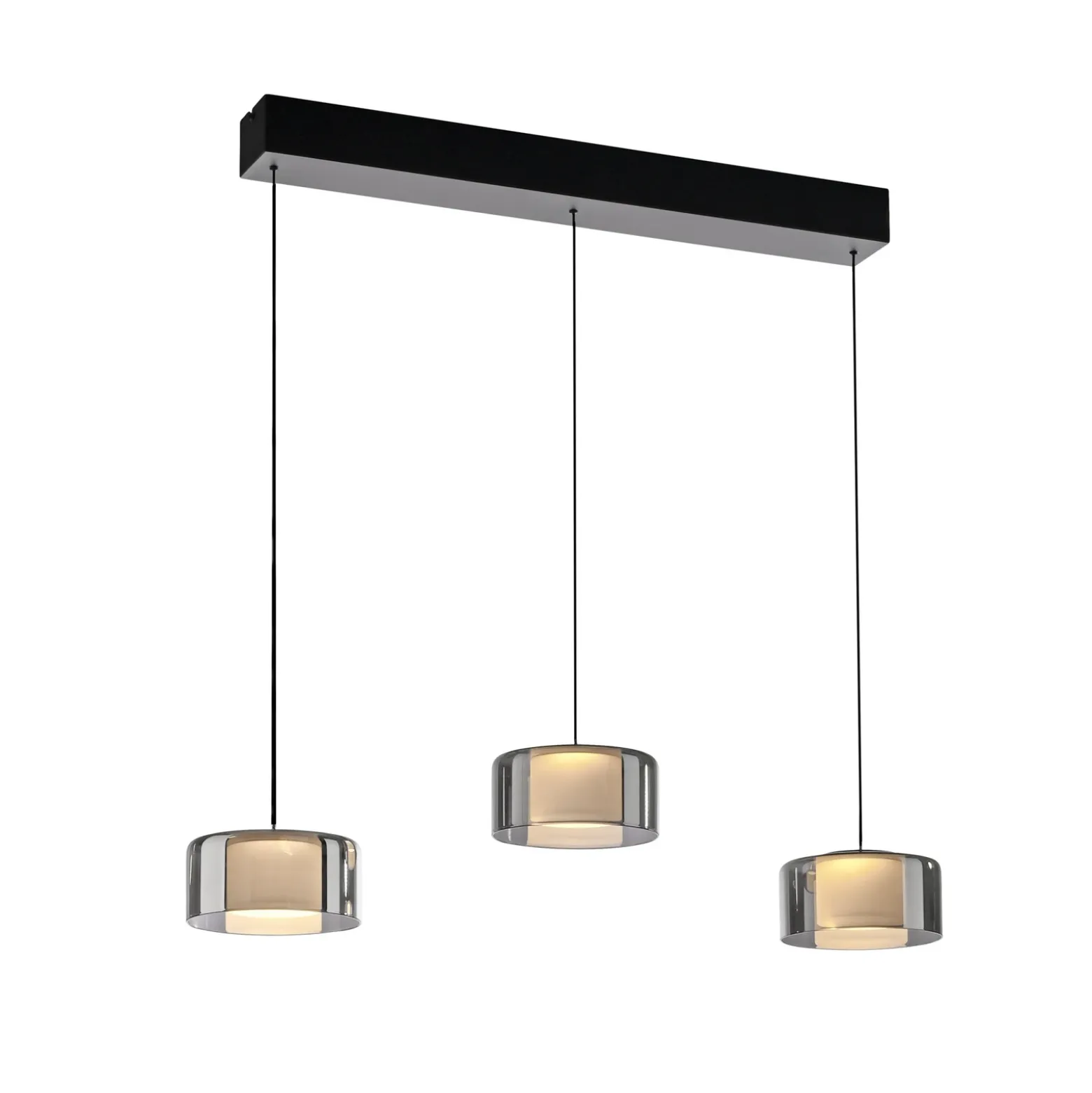 Paul Neuhaus Lámpara colgante LED Rika, 71 cm, cristal, atenuable