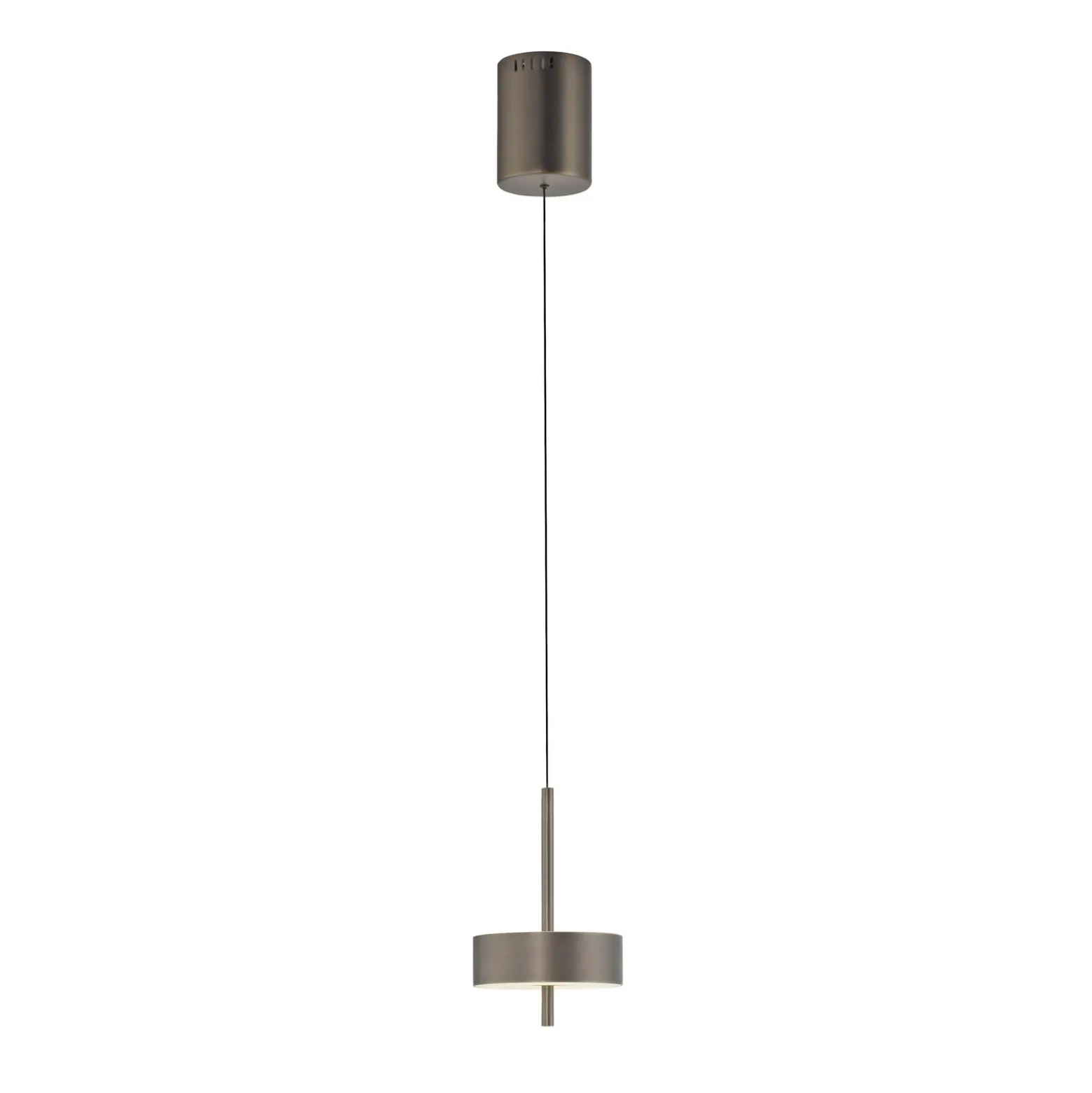 Paul Neuhaus Lámpara colgante SMART+ Q-Rotate marrón oscuro Ø14cm