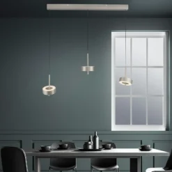 Paul Neuhaus Lámpara colgante SMART+ Q-Rotate, aluminio 3 luces.