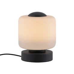 Paul Neuhaus Lámpara de mesa LED Bota, antracita, cristal, atenuable