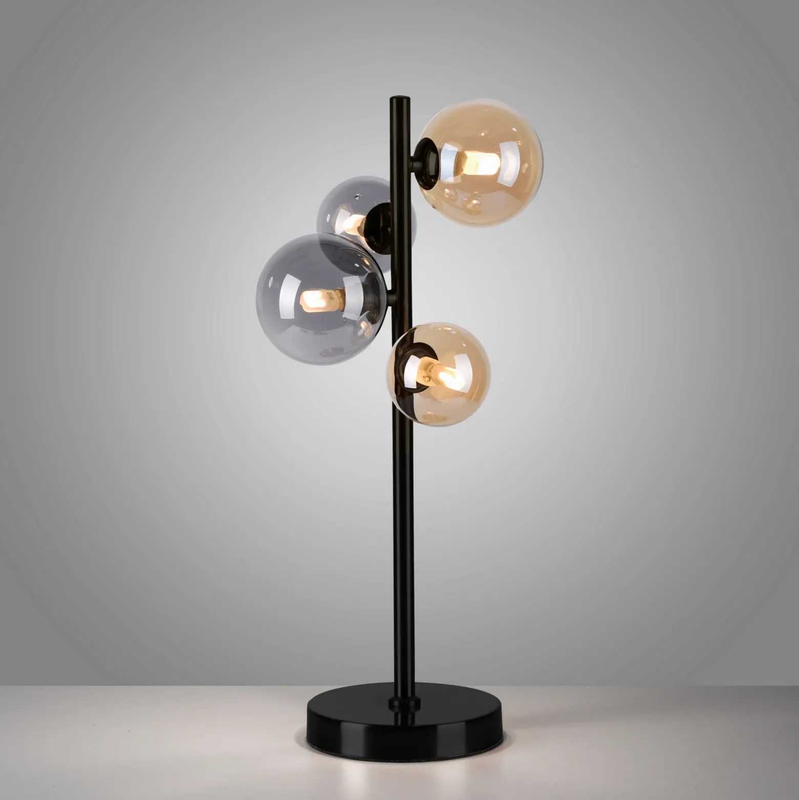 Paul Neuhaus Lámpara de mesa Popsicle, cristal, 48 cm de altura, G9