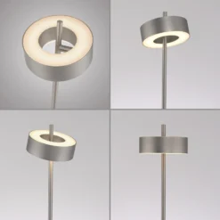 Paul Neuhaus Lámpara de pie LED inteligente Q-Rotate aluminio 140 cm