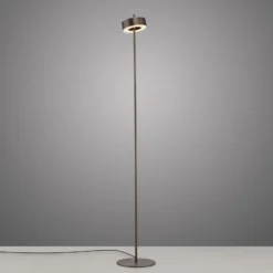 Paul Neuhaus Lámpara de pie LED inteligente Q-Rotate marrón oscuro 140 cm