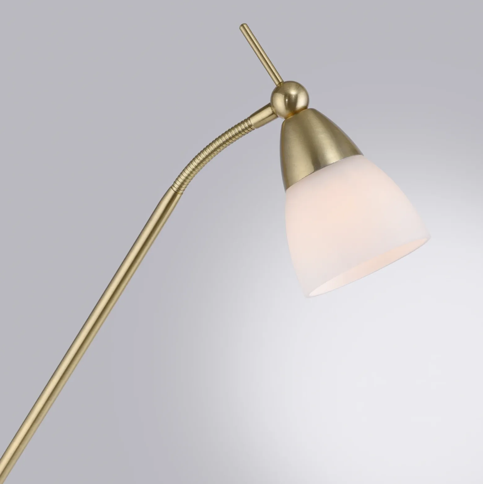 Paul Neuhaus lámpara de pie Pino, latón, 163 cm, atenuable, G9