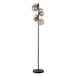 Paul Neuhaus lámpara de pie Popsicle, vidrio, 155 cm de altura, G9