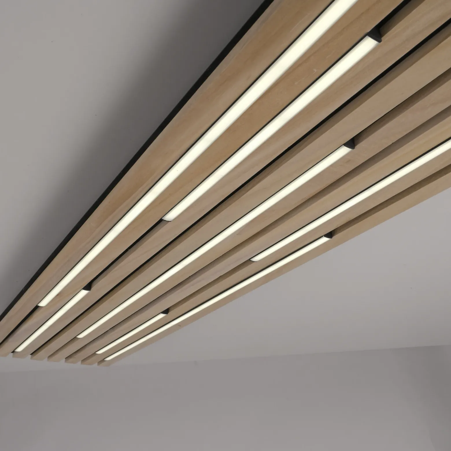 Paul Neuhaus Lámpara de techo SMART+ Q-Acoustic madera 115 x 31cm