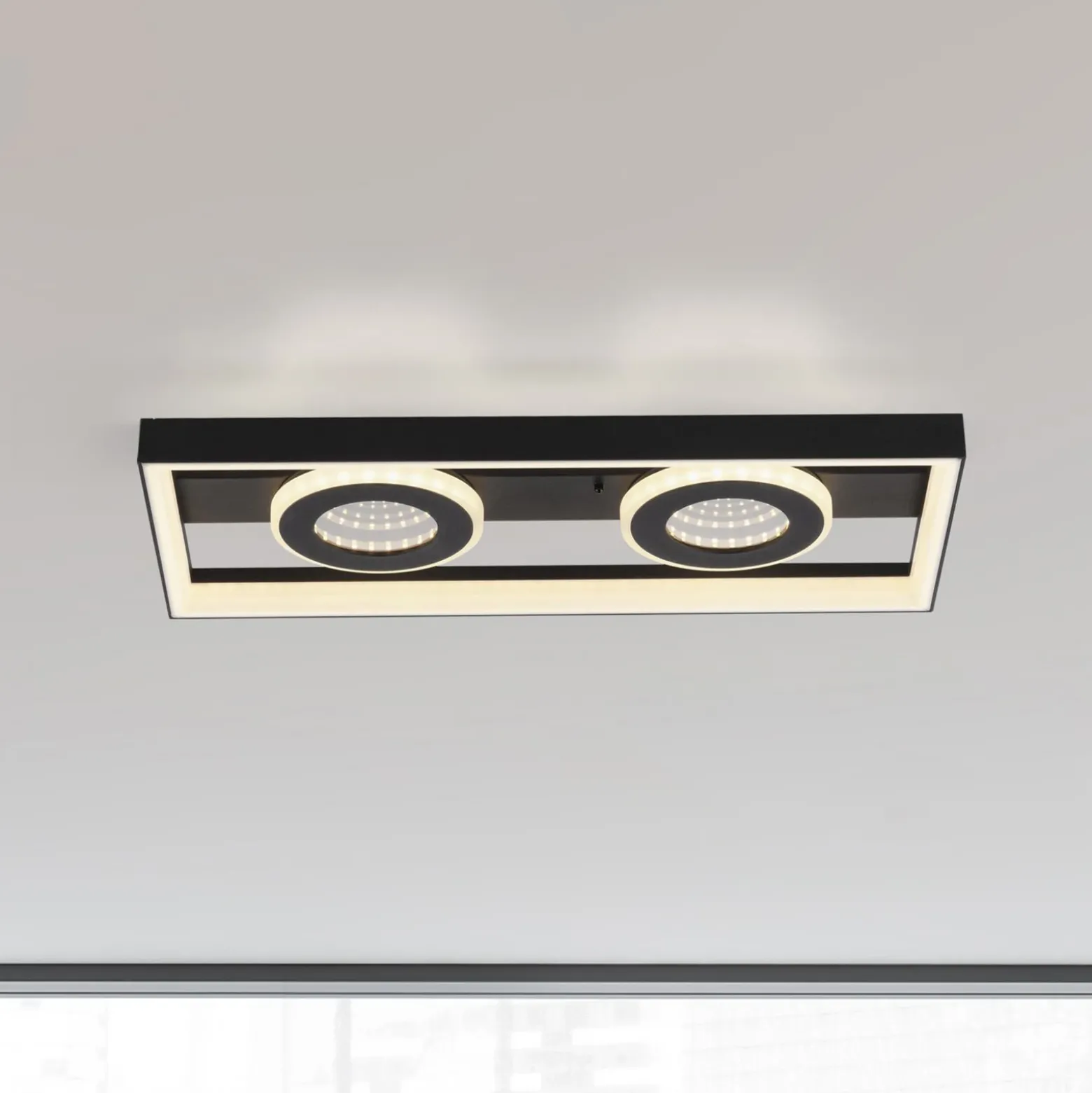Paul Neuhaus Lámpara LED de techo Traforo, 45 cm, CCT, atenuable