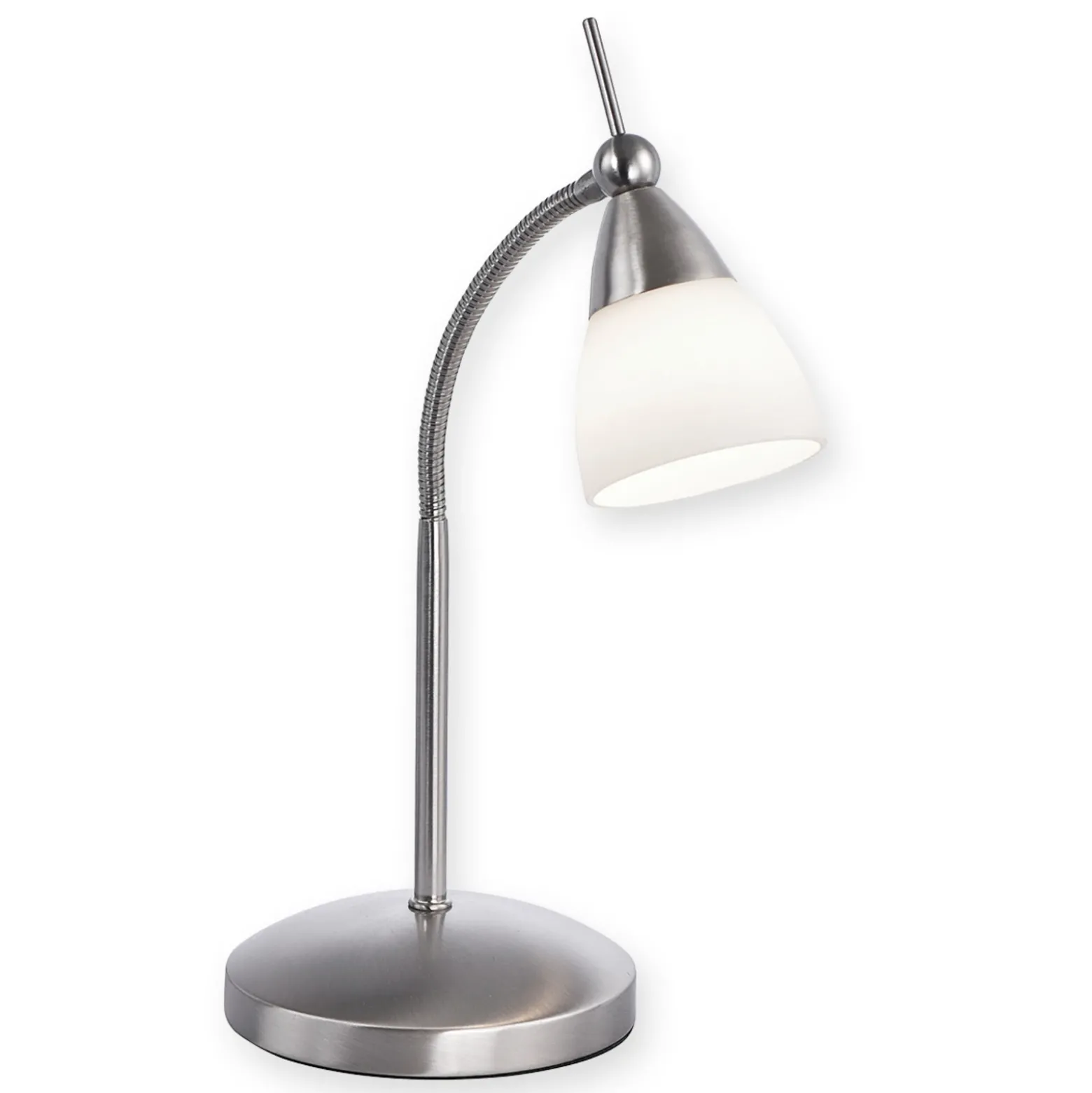Paul Neuhaus Pino lámpara de mesa, gris, 45 cm, atenuable, G9