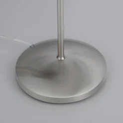 Paul Neuhaus Pino lámpara de pie, plata, 163 cm, atenuable, G9