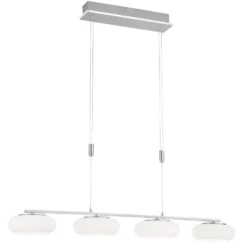 Paul Neuhaus Q-ETIENNE colgante LED, 4 luces