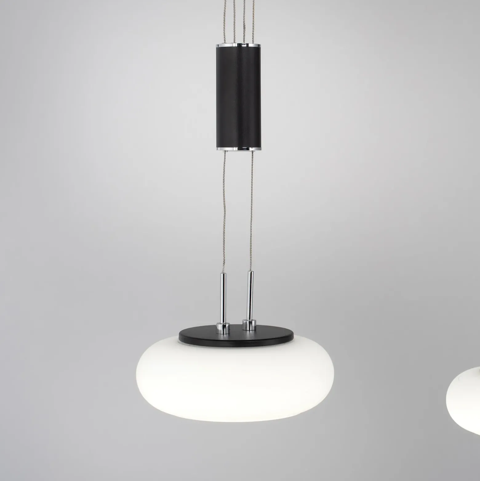 Paul Neuhaus Q-ETIENNE colgante LED 2 luces, negro