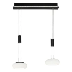 Paul Neuhaus Q-ETIENNE colgante LED 2 luces, negro