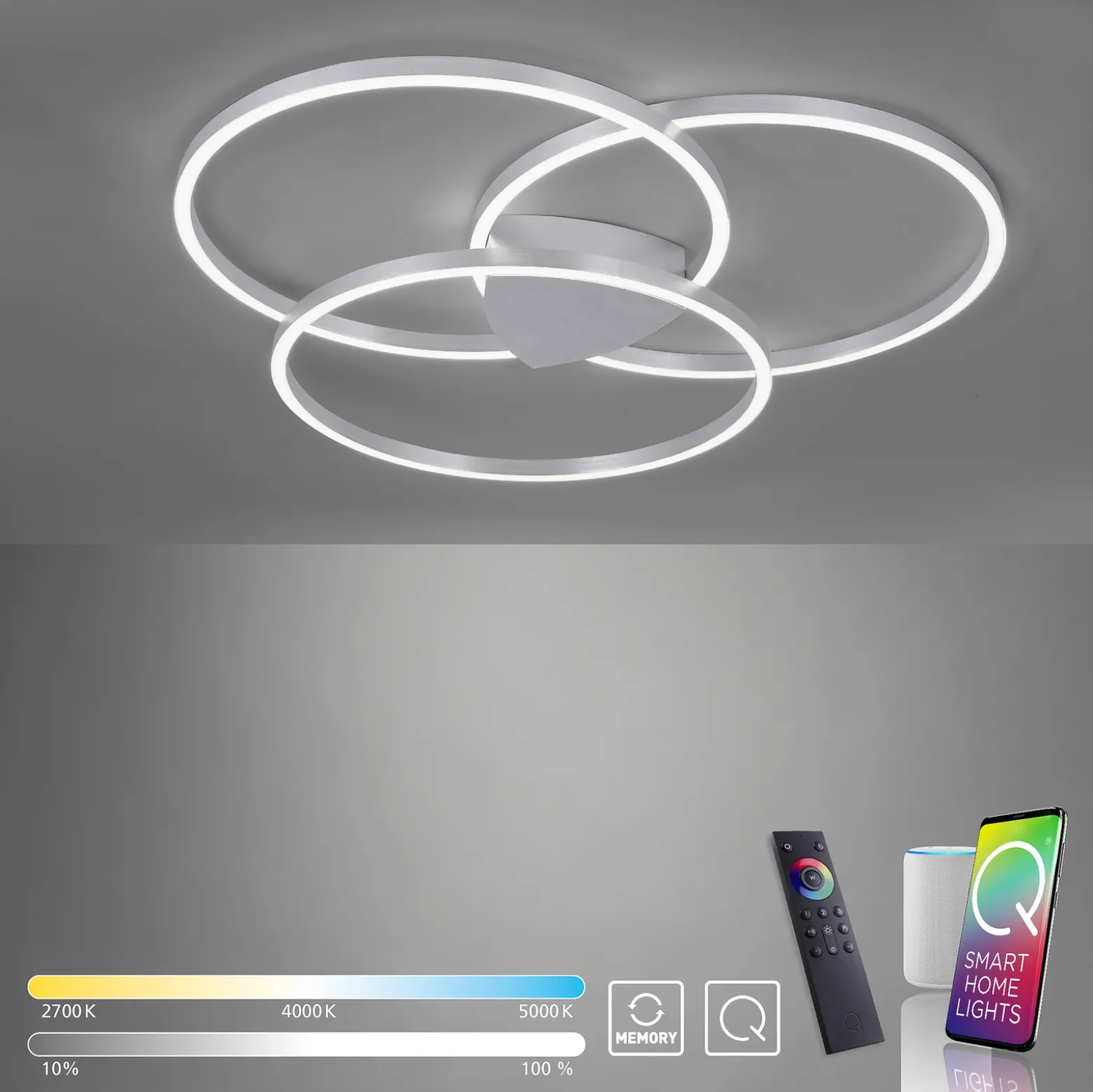 Paul Neuhaus Q-KATE plafón LED