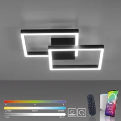 Paul Neuhaus Q-MARKO plafón LED, 2 luces, angular