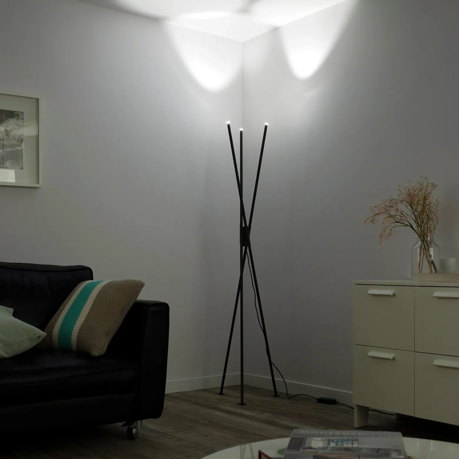 Paul Neuhaus Q-PETER lámpara de pie LED, RGB/CCT