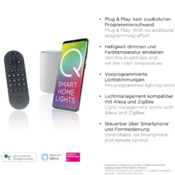 Paul Neuhaus Q-Piato plafón LED 3 luces