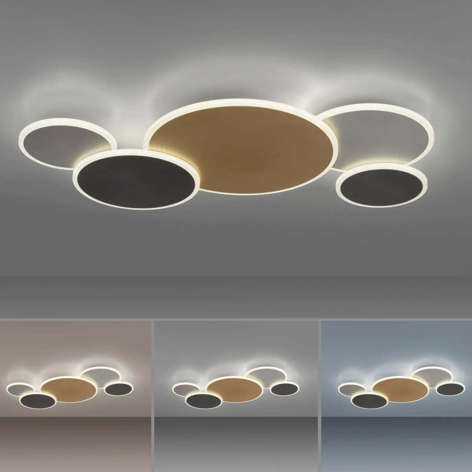 Paul Neuhaus Q-Piato plafón LED 5 luces